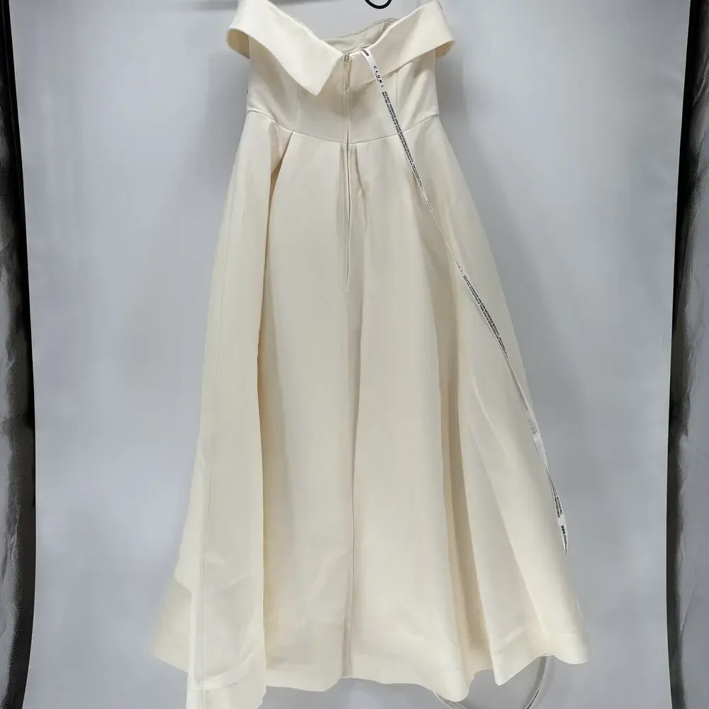 Elegant Floral Strapless Dress - Picture 6 of 13